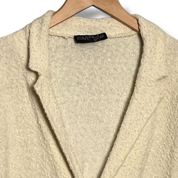 Vintage Givenchy Sport Knit Jacket Cream Short Sleeve Sweater Set Size Large - Picture 4 of 12